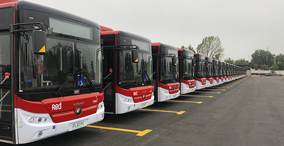 Presidente Piñera anuncia que el 80% de los buses en Santiago serán nuevos y con estándar Red en 2022