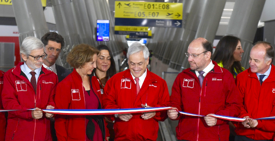 Presidente Piñera inaugura nuevo espigón del Aeropuerto de Santiago y Ministra Hutt destaca mejores condiciones para el tráfico aéreo