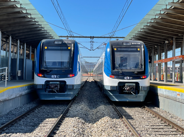 Nuevos trenes en estación Concepción